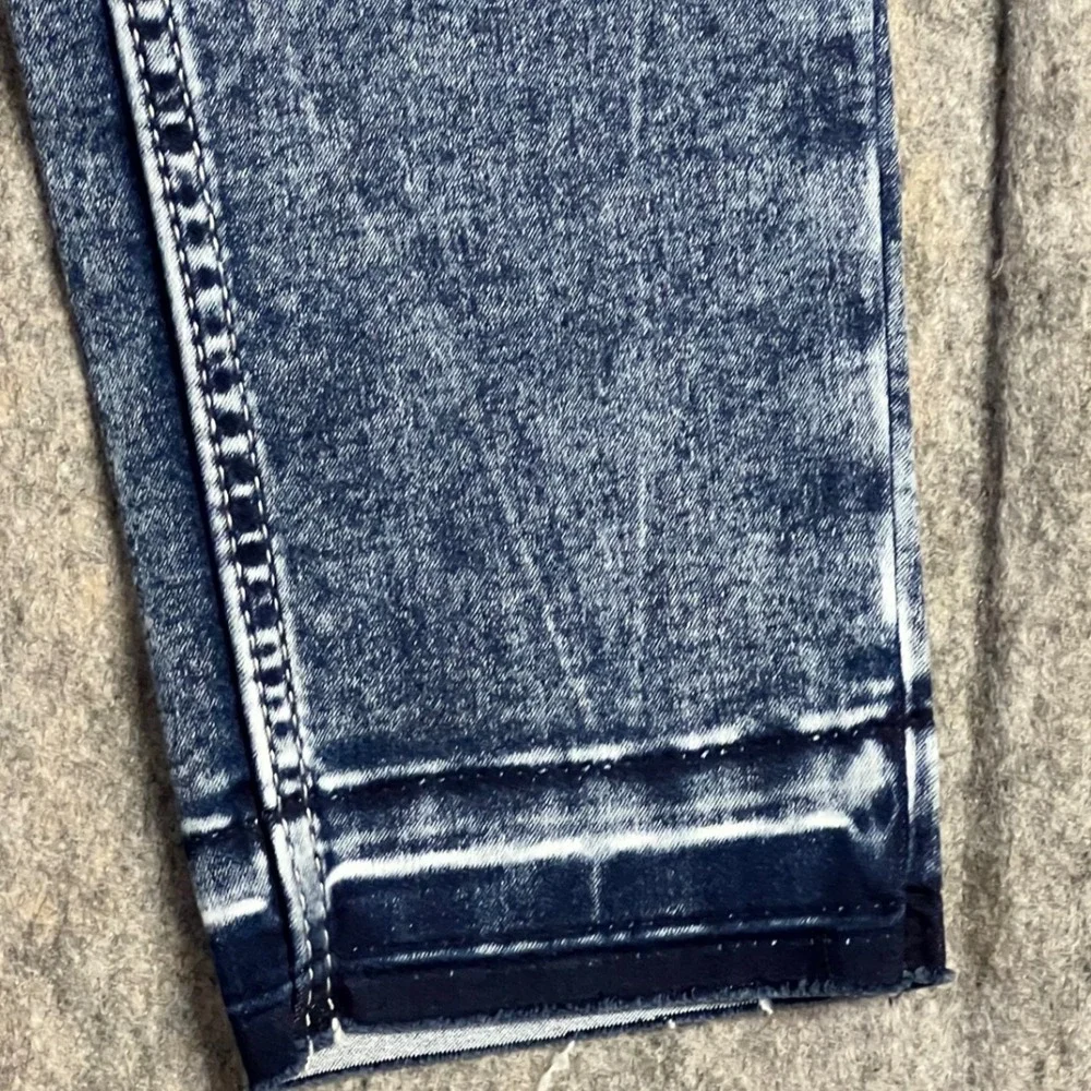 Justice Denim Leggings Girls 16 Plus Blue New Acid Wash Stretch Jeggings Pull On